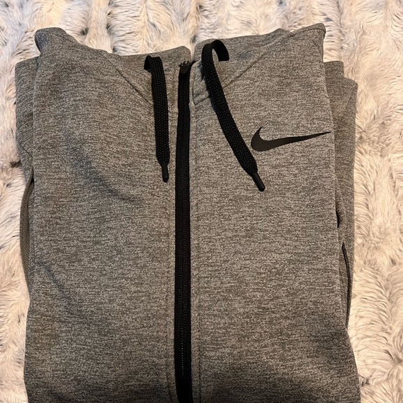 Nike Gray zip up hoodie medium - Picture 1 of 2